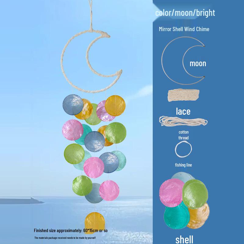 Seashell Wind Chime DIY Kit: Ocean-Inspired Pendant for Handcrafted Salon, Team Building, or Warm-Up Activities