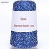 Filato di paillettes Siyue 2mm - Lana tessuta a mano per progetti fai da te (100 grammi)