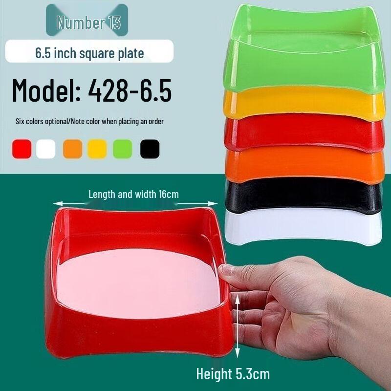 Jijun Melamine Rectangular Serving Plates (10-Pack)