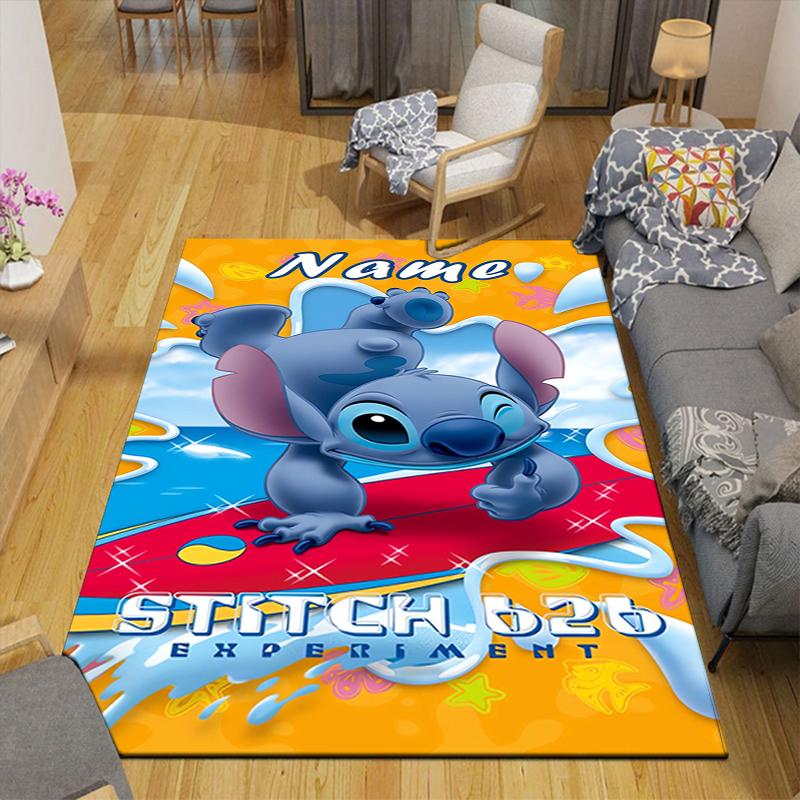Custom 1Pc Stitch'S Cosmic Adventure Rug Office Carpet Indoor Outdoor Entrance Doormat Nonslip Soft And Comfortable Living Room D916302