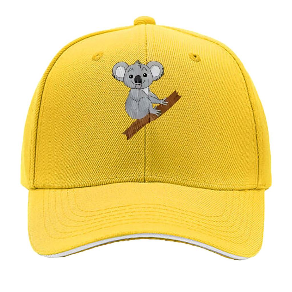 Cuddly Koala On Tree Branch Pattern Sandwich Baseball Cap For WoUnisexs Unisex FeUnisex Beach Dad Hat