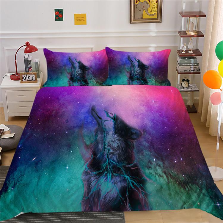 Shopify Can Star Animal Digital Printing Polyester Bedding Two Three Piece Set
