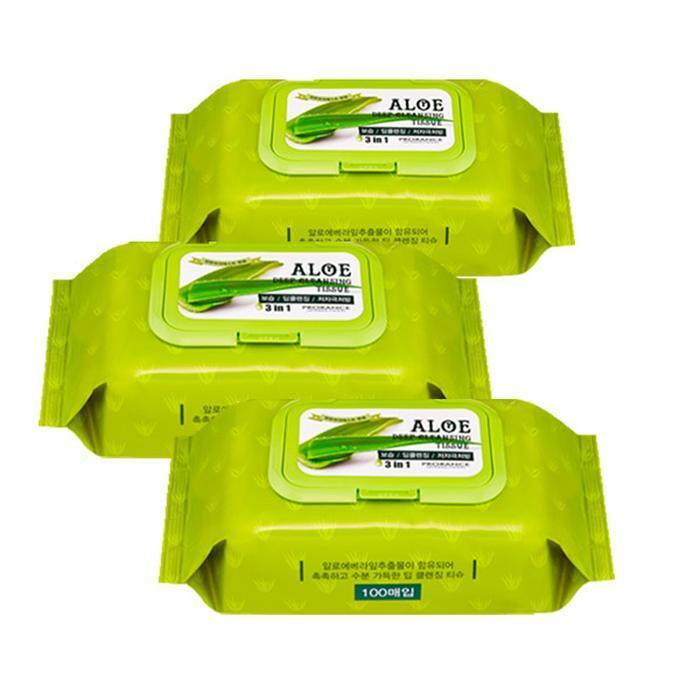 Prorance Aloe Deep Cleansing Tissue Cap X 3 (23634763) 3 packs of 100