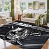 Las Vegas Raiders Design Kristall-Samt-Teppich Weich Dekorative Matte für Schlafzimmer Eingang