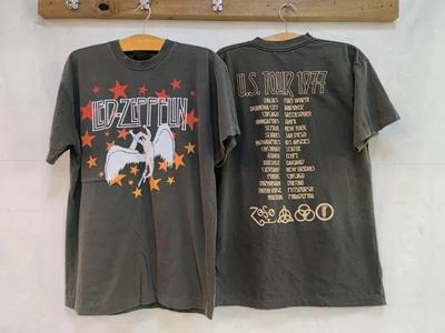 Led Zeppelin 1977 Tour Commemorative 2 Side Unisex T-Shirt Reprint S-5XL Unisex T-Shirt