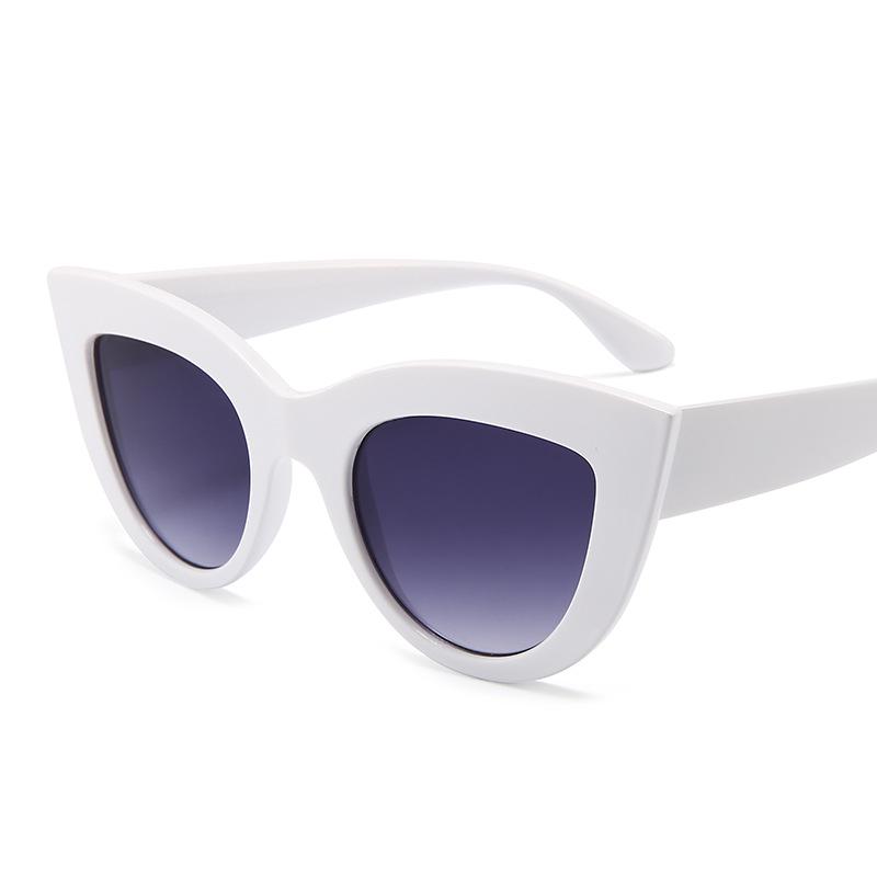 Big Cat Eye Ladies Sun Glasses Glasses Colored Eyeglasses Ladies Vintage Sun Glasses Female Black Pink Blue Cateye Sunglasses Designer Style Style