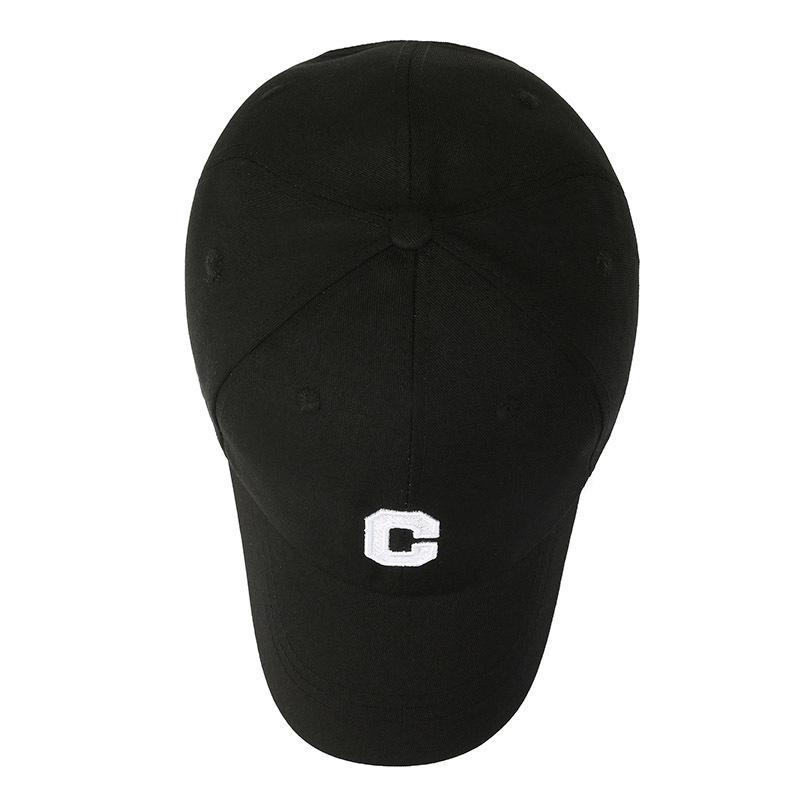 C Letter Embroidered Baseball Cap, Adjustable Cotton Dad Hat for Men Women