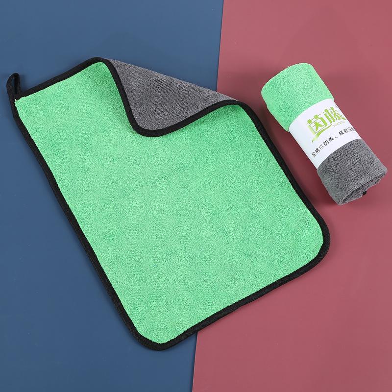 Extra Large Double-Sided Quick-Dry Coral Fleece Car Wash Towel