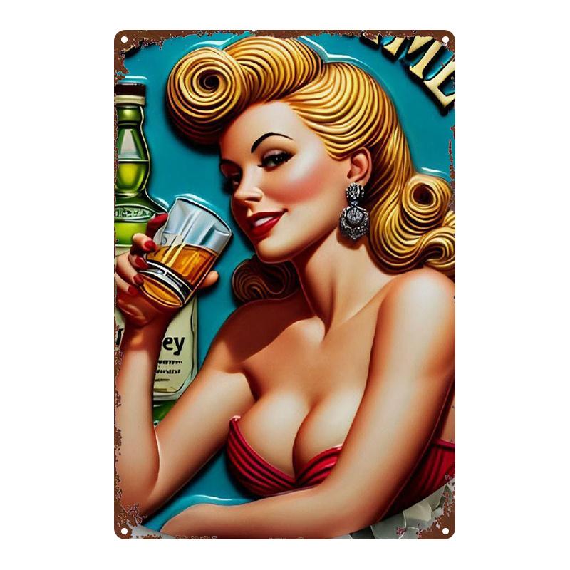 Metal Beer Sign Vintage 8x12 Inch Wall Art Retro Home Bar Office Gym Decor 20x30cm