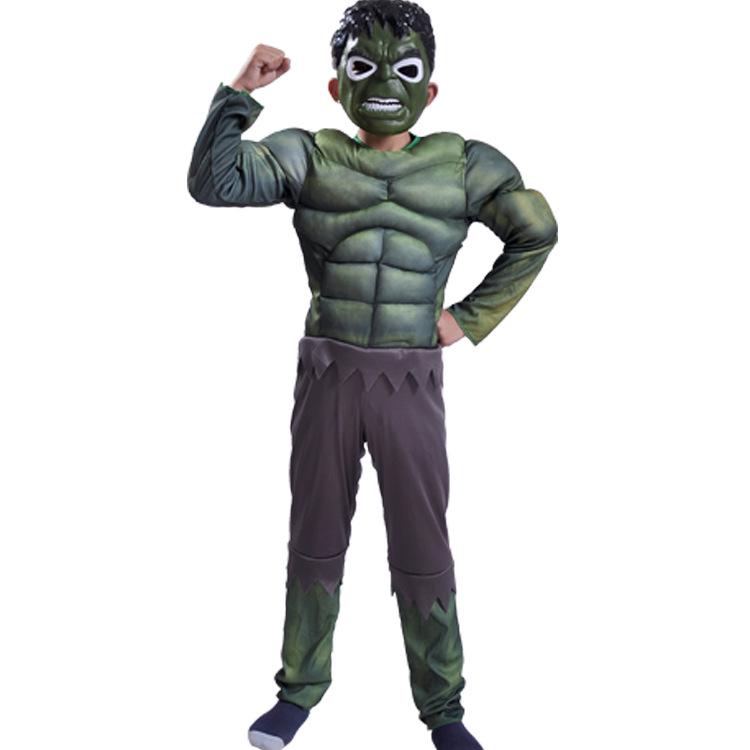 Children's Halloween Cosplay Costumes: Thor, Spider-Man, Venom, King Kong, Hulk.