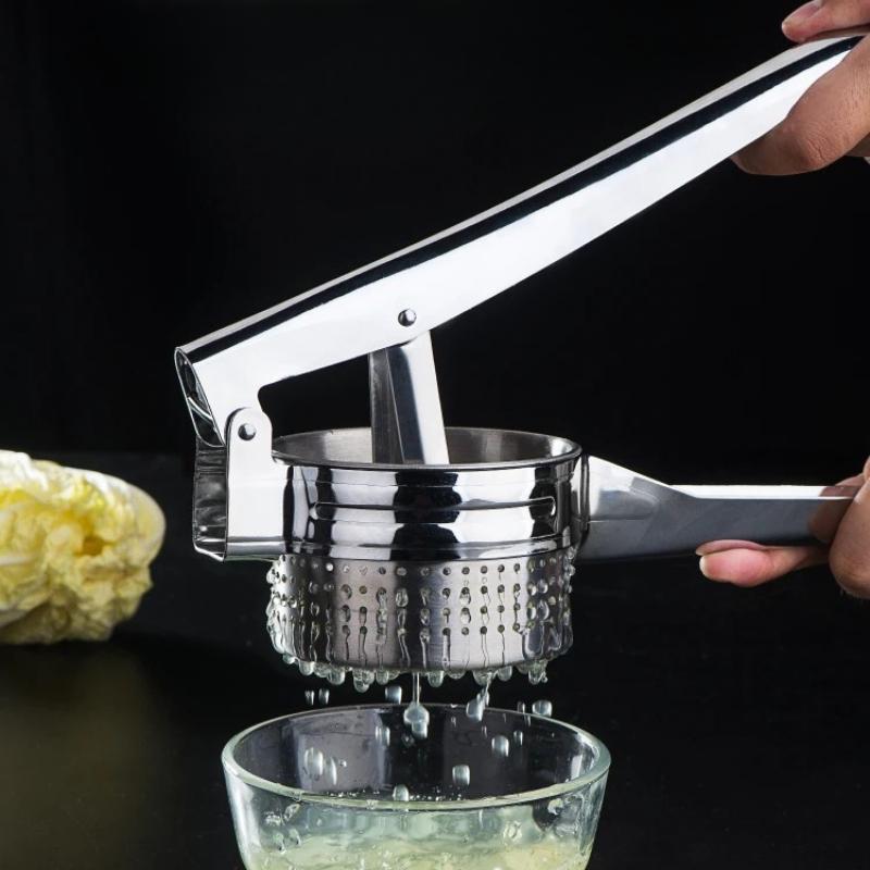 Stainless Steel Vegetable Dehydrator Manual Hand Press Cabbage Squeezer for Dumpling Filling Kitchen Cooking Tool