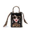 Women's bag spring new fashion funny personality beautiful woman small square bag shoulder messenger bag box bag