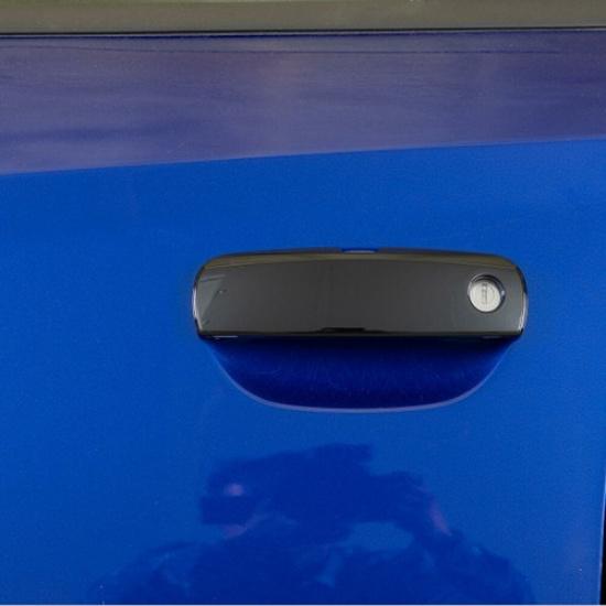 4x Exterior Door Handle Trim Cover Decoration for Dodge Charger 2010- Black