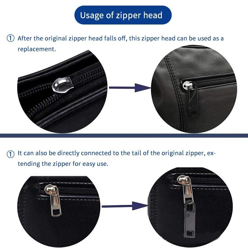 4 PCs Removable Zip Puller, Jeans Backpack Jacket Clothes Shoes Boots Replacement Zip Accessories, Sewing Tools