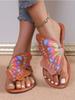 fashion Summer Flip Flops Women New Luxury Designer Women Sandals Flat Fashion Slippers 2024 Shoes for Women Zapatos De Mujer