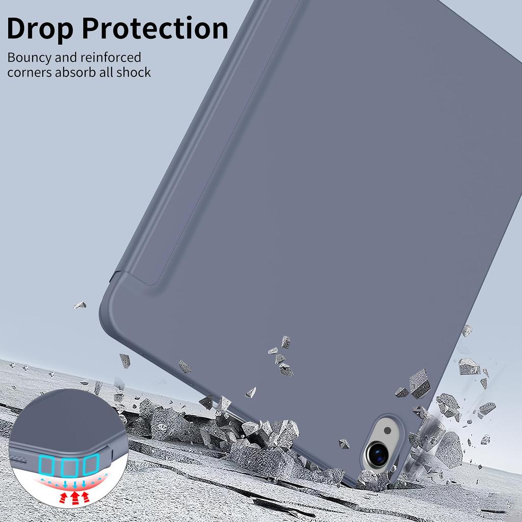 Für neues iPad A16 11. 10. Generation Leder Ständer Flip Smart Cover, Für iPad 10 11 10.9 '' Weiche Flüssigsilikon Hülle