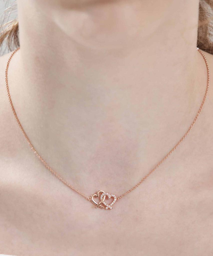 Cranne Twin Heart Necklace C24Nb121