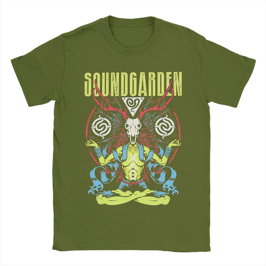 Soundgarden Badmotorfinger T Shirt Summer Hip Hop TShirts Unisex Cotton ONeck Oversized Top Tees ShortSleeve YK Basic Tops