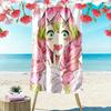 Demon Slayer Print Beach Towel, Large Soft Quick Dry Towel for Beach Camping Swimming