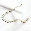 Anklets (Silver) for Women Naturally Adjustable Anklet Crystal Color Rhinestone