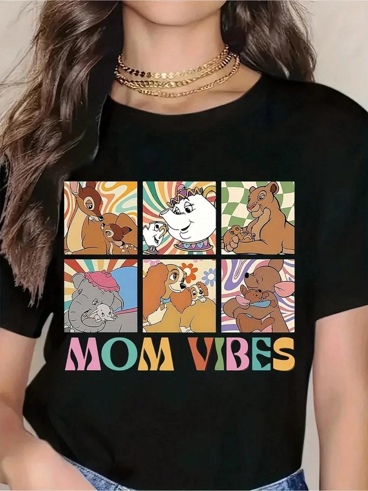 Mom Vibes Characters T Shirt Unisex 3 S