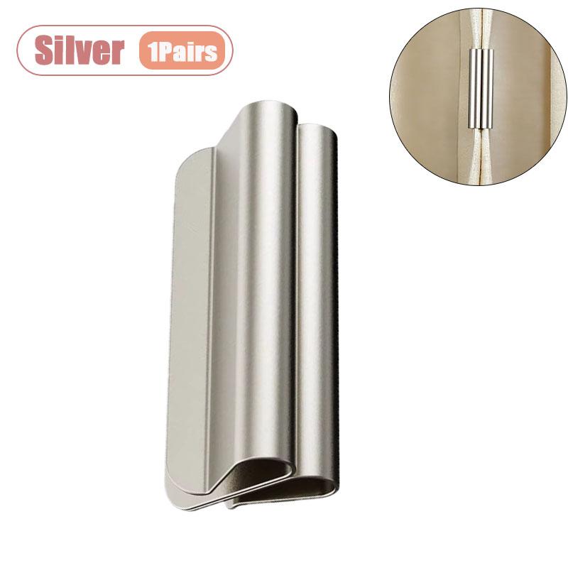 Magnetic Curtain Clips No Drill No Sew Strong Hold Curtain Tie Backs for Blackout Home Room Darkening Window Drapery Accessories