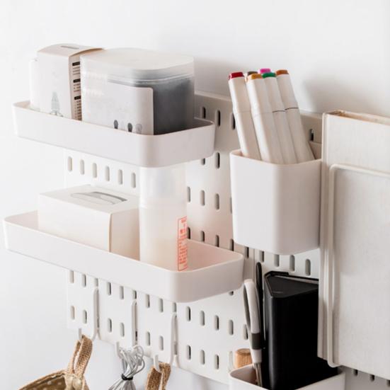 1/3Pcs Clamp-on Desk Hole Boards Strong Load-bearing Easy To Install No Drilling Versatile Hole Boards Space-saving Desk Organizer