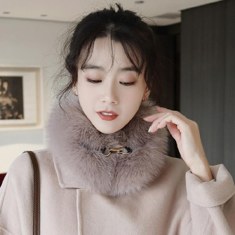 Soft Faux Furred Scarf Winter Neck Warmer For Family Use Baby Safe Ingredient Cold Weather Essential Accessory