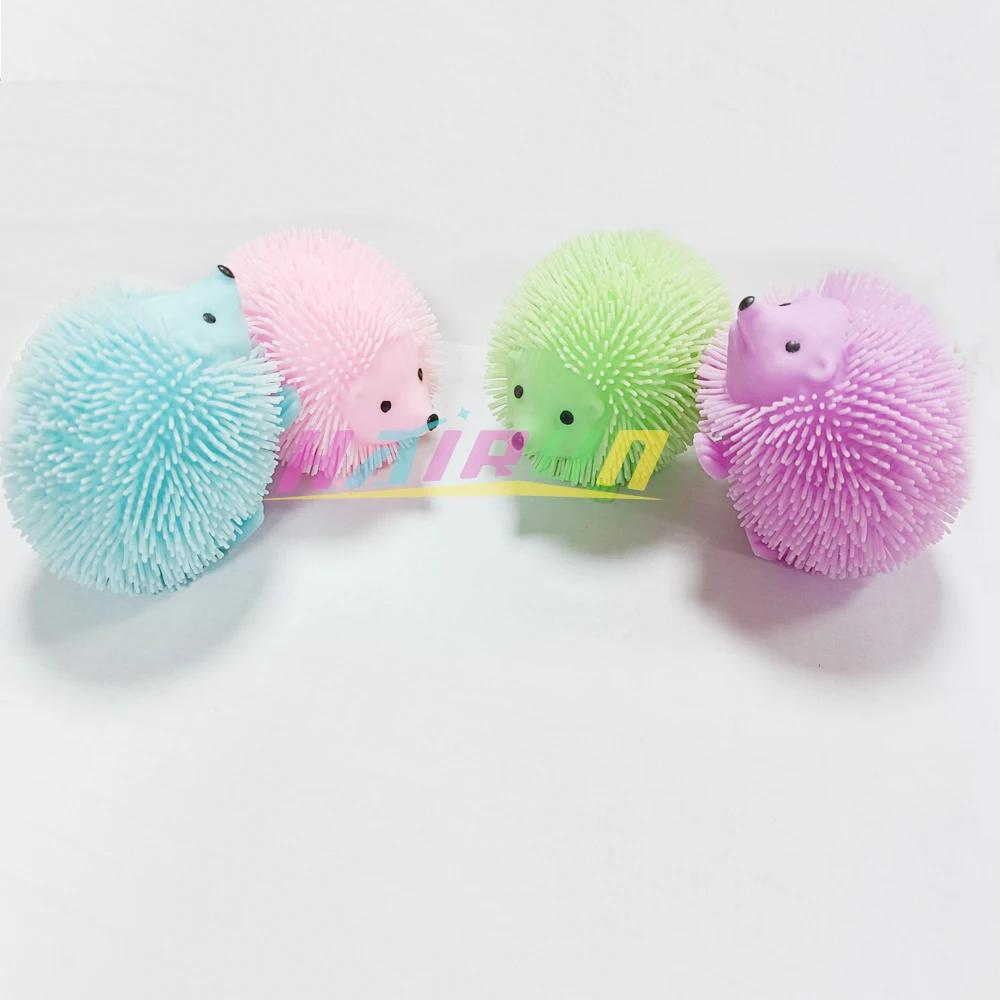 Squeeze Ball Pinch Fun Cute Animals Doll Toy Spiky Balls Toy Glitter Sensory Fidget Toy Stress Relief for Adult Toys