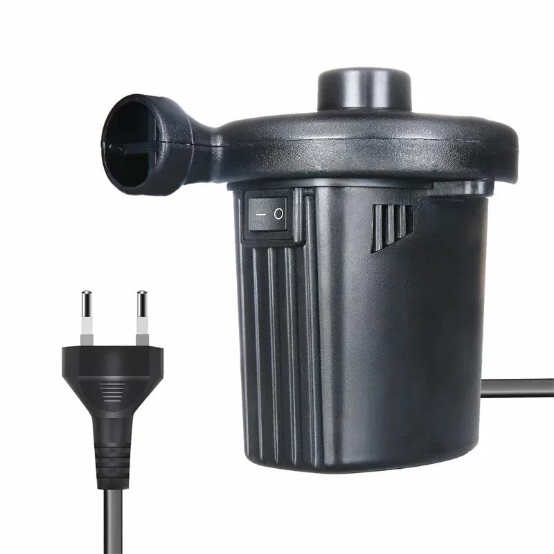 220V Electric Inflatable Pump Quick Air Filling Compressor With 3 Nozzles For Car Camping Life Buoy Boat Cushion Home Use