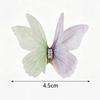 50Pcs Double-layer Chiffon Butterfly Embroidered Patches  Bridal Hair Accessories