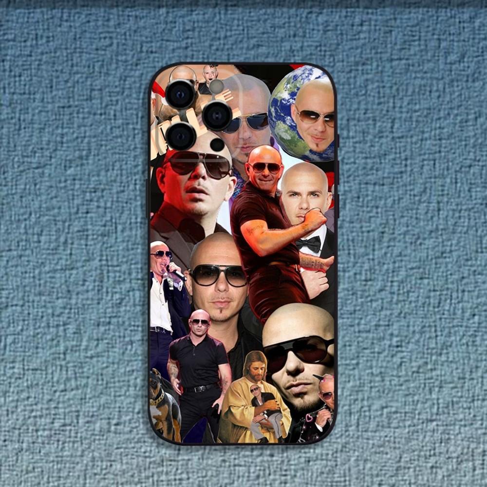 

Mr W-Worldwide Pitbull Phone Case For iPhone 16,15,14,13,12,11,Pro,X,XS,Max,XR,Plus,Mini Soft Black Cover iPhone12mini