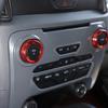 Red Volume Adjustment Knob Conditioning Switch Ring Trim For Ford Ranger 2015-18