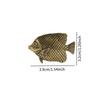 Brass Fish Statue, Retro Craft Desktop Ornament, Wealth Decor Chinese Feng Shui Figurine for Table, Living Room, Home