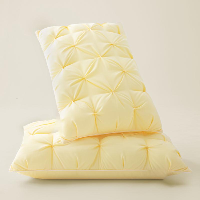 Twisted Flower48 × 74cmStar Hotel High and Low Pillow Home No Collapse Cervical Pillow Insert Waterable Wash Pillow Inner