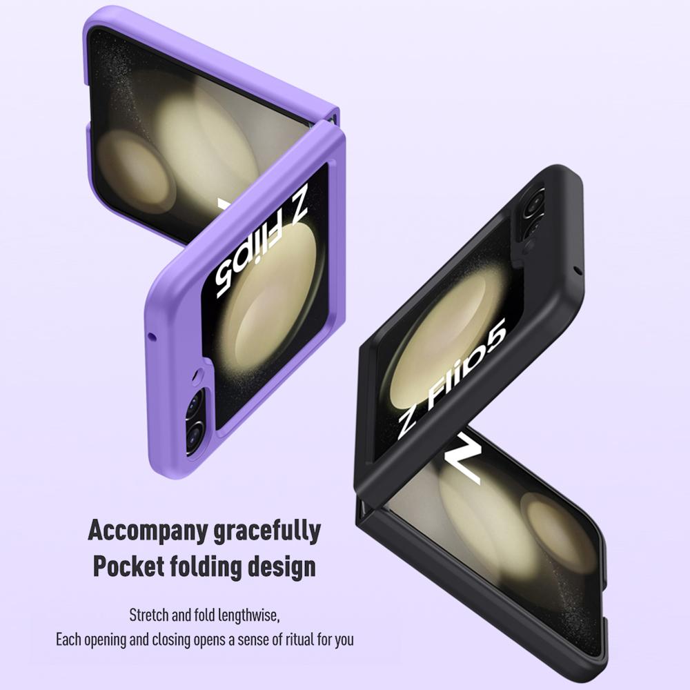 Samung Z Flip5 5G Case Luxury Skin Feel Matte Back Cover for Samsung Galaxy Z Flip5 4 3  5G Sumung  Z Flip 5 4 3 Hard PC Shockproof Coque Case