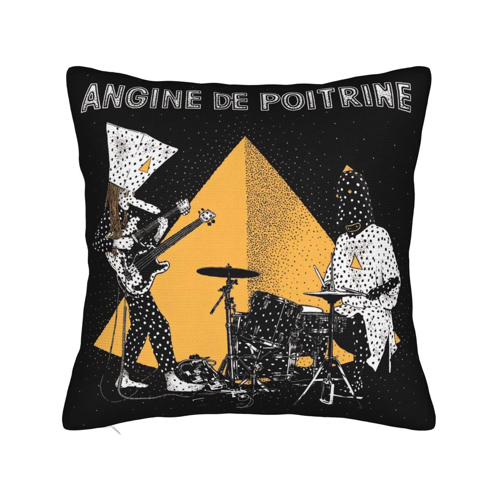 Angine De Poitrine Square Pillow Covers Polyester Car Sherpa Mantra Cushion Cover Cute Decor Throw Pillow Case