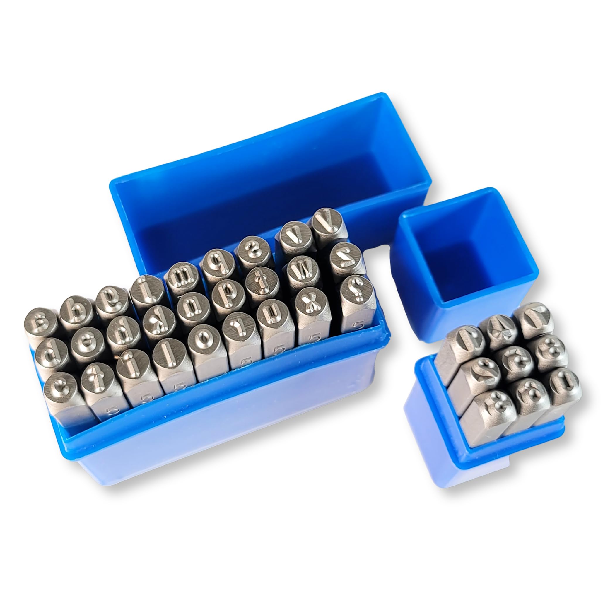 

Lezalic Stamping Lowercase Letters and Leather Craft Alphabet Handmade DIY Leather and Metal Lowercase Letters and Set, Numbers, Punch, (4mm Numbers)