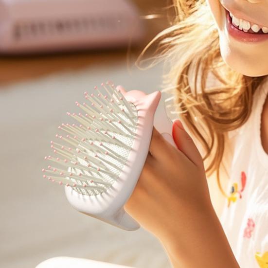Kids Cartoon Cat Air Cushion Brush Scalp Massage Hair Comb Anti-static Children Portable Fluffy Hair Styling Detangling