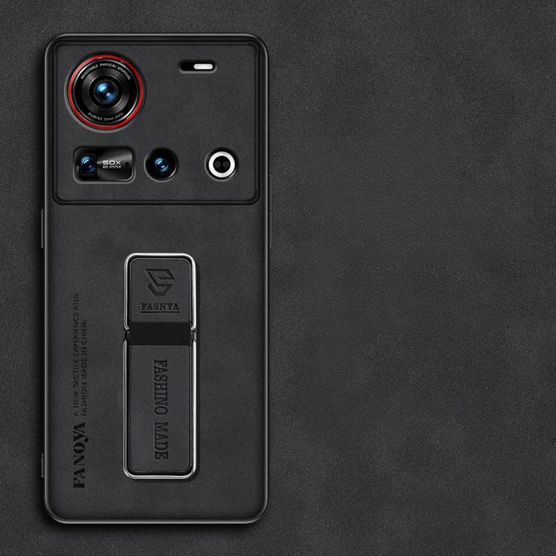 Sheepskin Leather Phone Case for ZTE Nubia Z70 Ultra Matte Stand Holder Protection Back Cover for Nubia Z70ultra Z60S Pro Magnetic Capa Kickstand Case