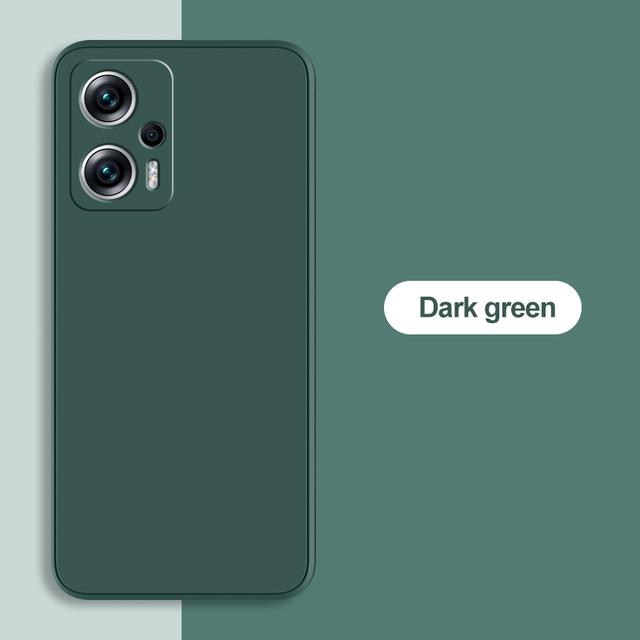 

Оригинальные жидкие силиконовые чехлы для телефонов Xiaomi Poco F5 F 5 PocoF5 F5 tection Мягкий чехол TPU задняя крышка для Poco F5 Poco F5 темно-зеленого