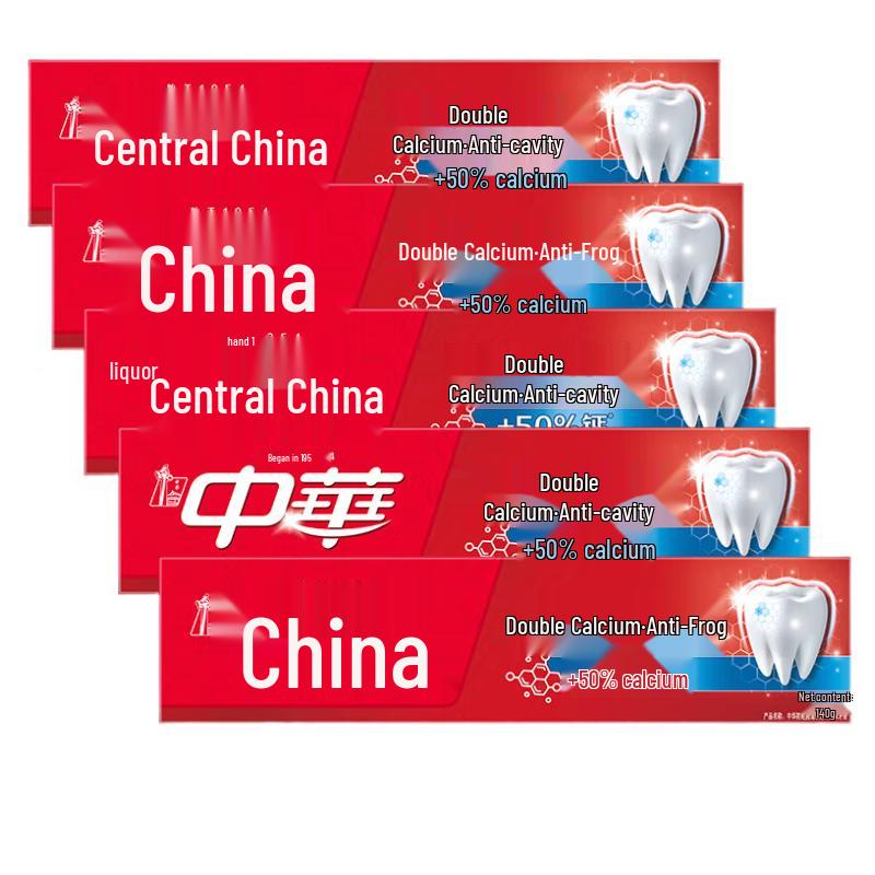 

Zhonghua Dual Calcium Fruit Flavor Toothpaste, 5-Pack