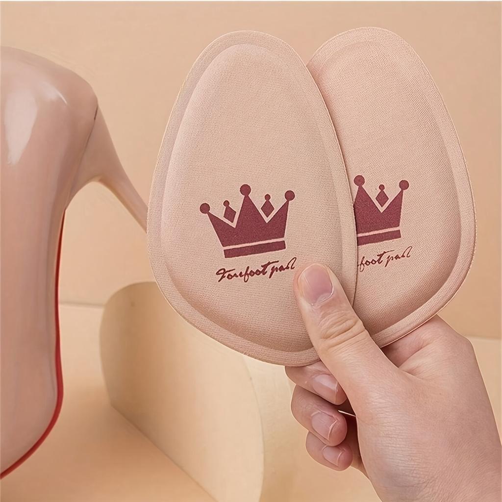 A pair of crown forefoot pads, half size pads, women's super soft high heels, non tiring foot protector, half foot insole