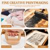 Wood Block Printing Baren for Printmaking with Comfortable Ergonomic Handle Linocut Block Printing Baren Printmaking Tool
