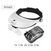 TUNGFULL Magnifier headband glasses magnifier binocular glass headset magnifier glasses with light wearing style Repair Tool