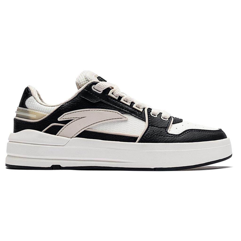 Anta Street Lite Slip Resistant, Abrasion Resistant, Lightweight Low top Skateboard Shoes Women's Black White Gray 122338071-2