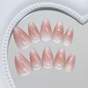 24 Pieces Clear Cat's Eye Simple Gentle Sweet Blush ins Wind Removable Wear Armor 30 pieces press on nails