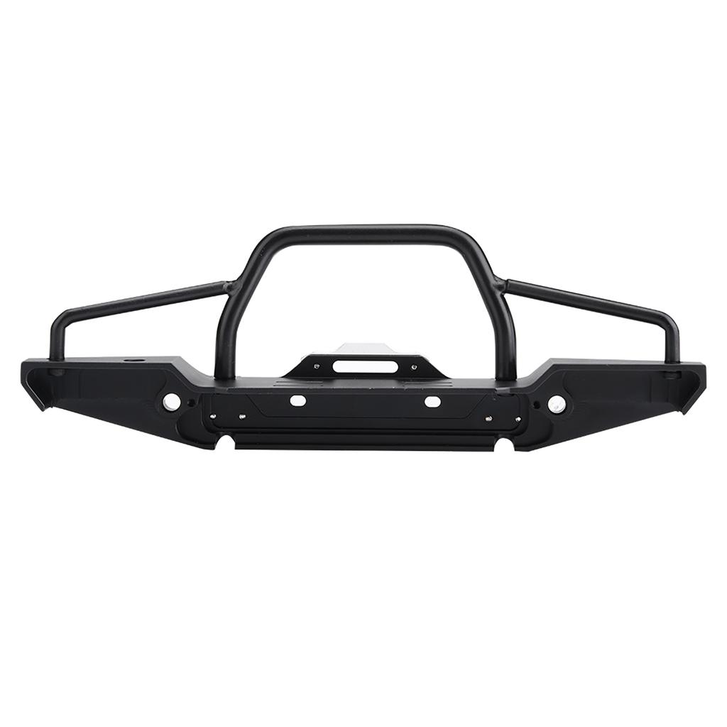 1 10 RC Crawler Metal Front Bumper LED Light for Traxxas TRX 4 SCX10II 90046 Car (Flat)