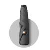 Portable 3 - Fold 6 - Rib Ultra - Light Student Umbrella, Manual Thick - Black - Glue Feather Umbrella for Rain and Sun