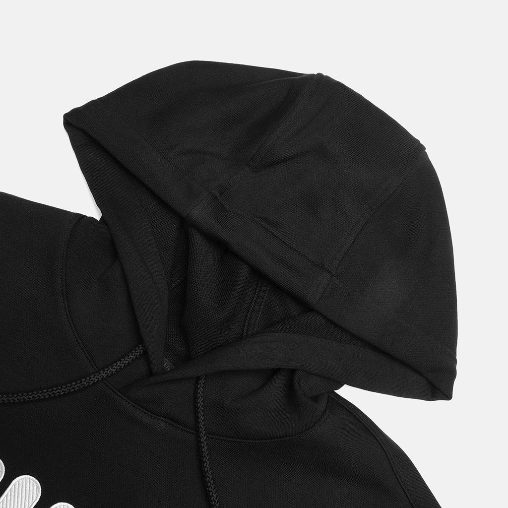 FILA Hooded American Vintage Sweatshirt Loose Fashion Casual Sports Couple Top Men tops Black F51U338298FBK